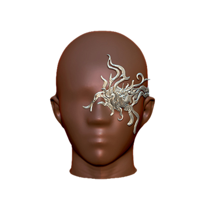 3D Printing Gold - 3D 인쇄 빈티지 수지 반 얼굴