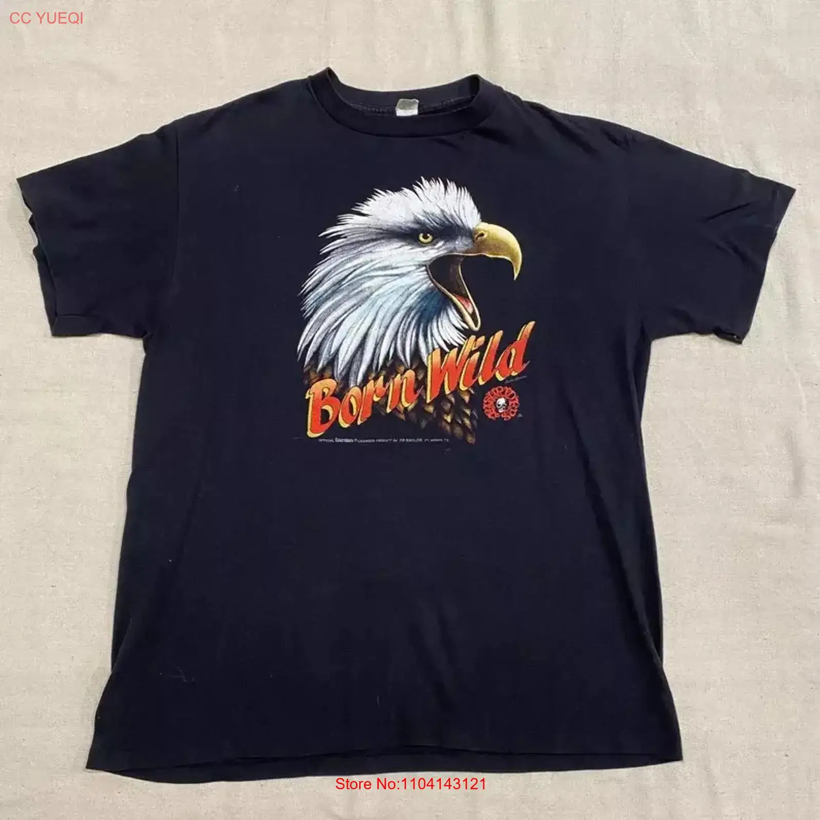 3D Printing Eagle - 빈티지 80년대 3D 엠블럼 Born Wild