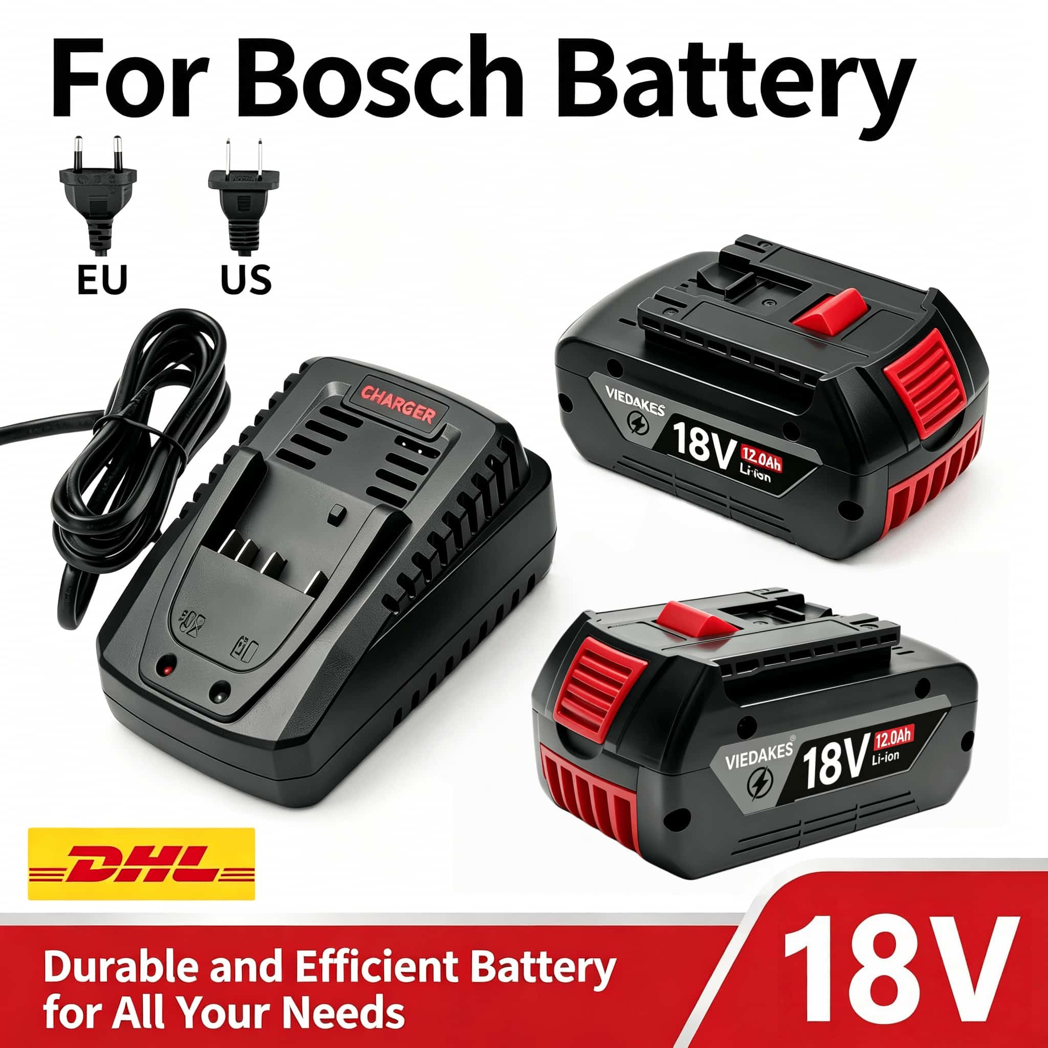 Bosch Drill Gsb 18V - 보쉬 BAT618 배터리용 18V 10.0Ah 전문가용