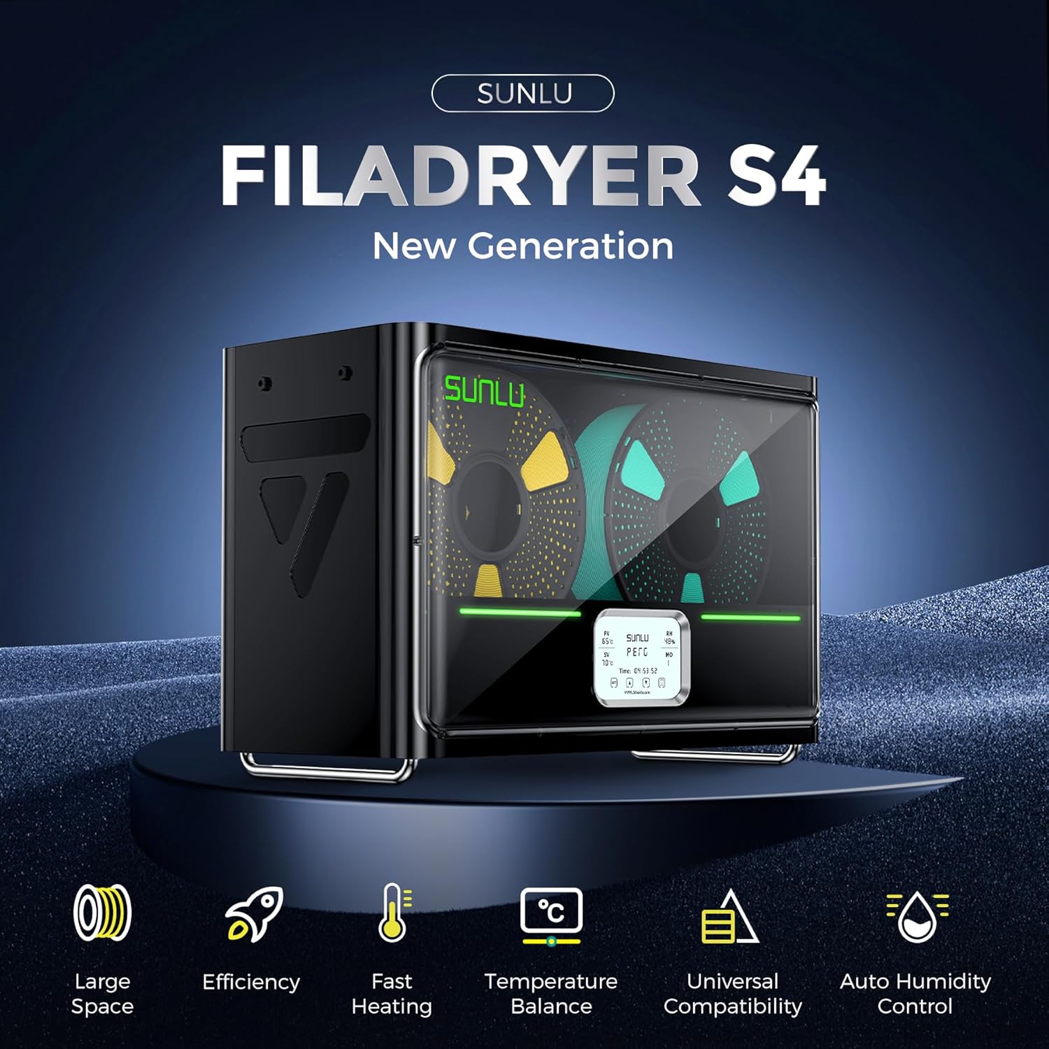 3D Printing Ptc - SUNLU S4 필라멘트 건조기 상자 4