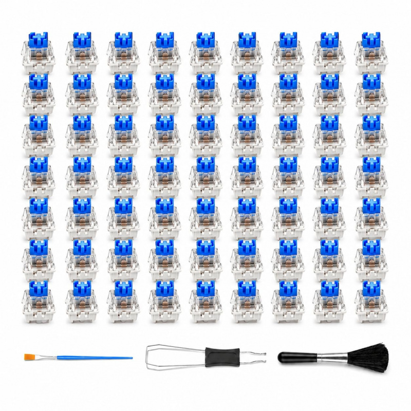 3D Printing Keyboard - 60PCS 블루 기계식 키보드 스위치 클리커