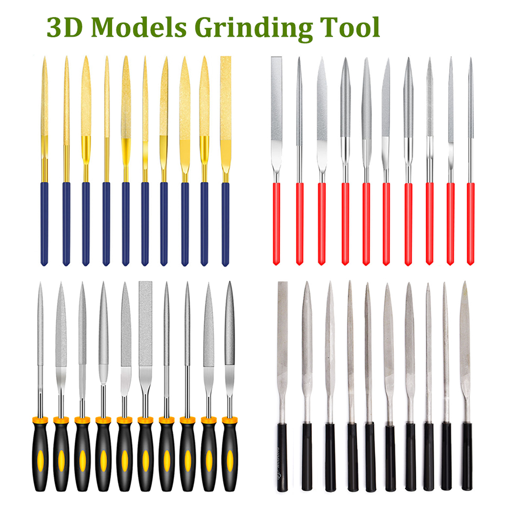 3D Printing Files - 조각 연삭 파일 바늘 디버링 키트