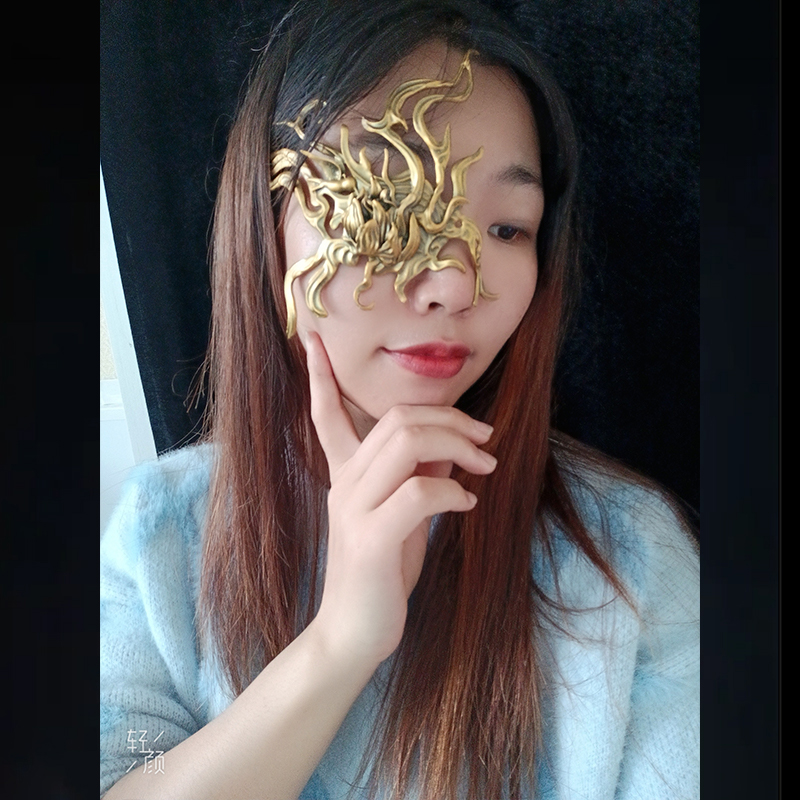 3D 인쇄 빈티지 수지 반 얼굴 마스크 애니메이션 Ha - 3D Printing Gold 리뷰 및 가격