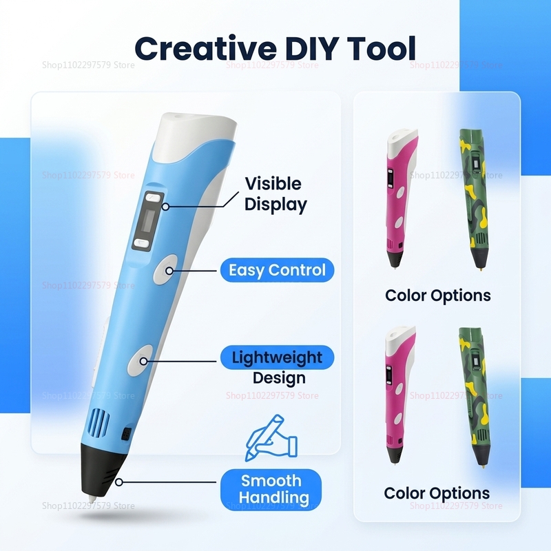 3D 프린팅 펜, 9M PLA 필라멘트 포함, 고온 안 - 3D Printing Pen For Adults 리뷰 및 가격