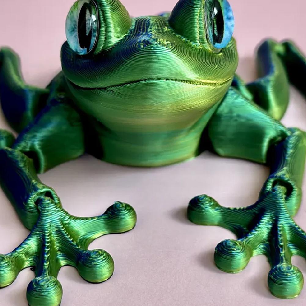 3D 인쇄 귀여운 개구리 모델 반짝이는 눈을 가진 다중 - 3D Printing Clay 리뷰 및 가격