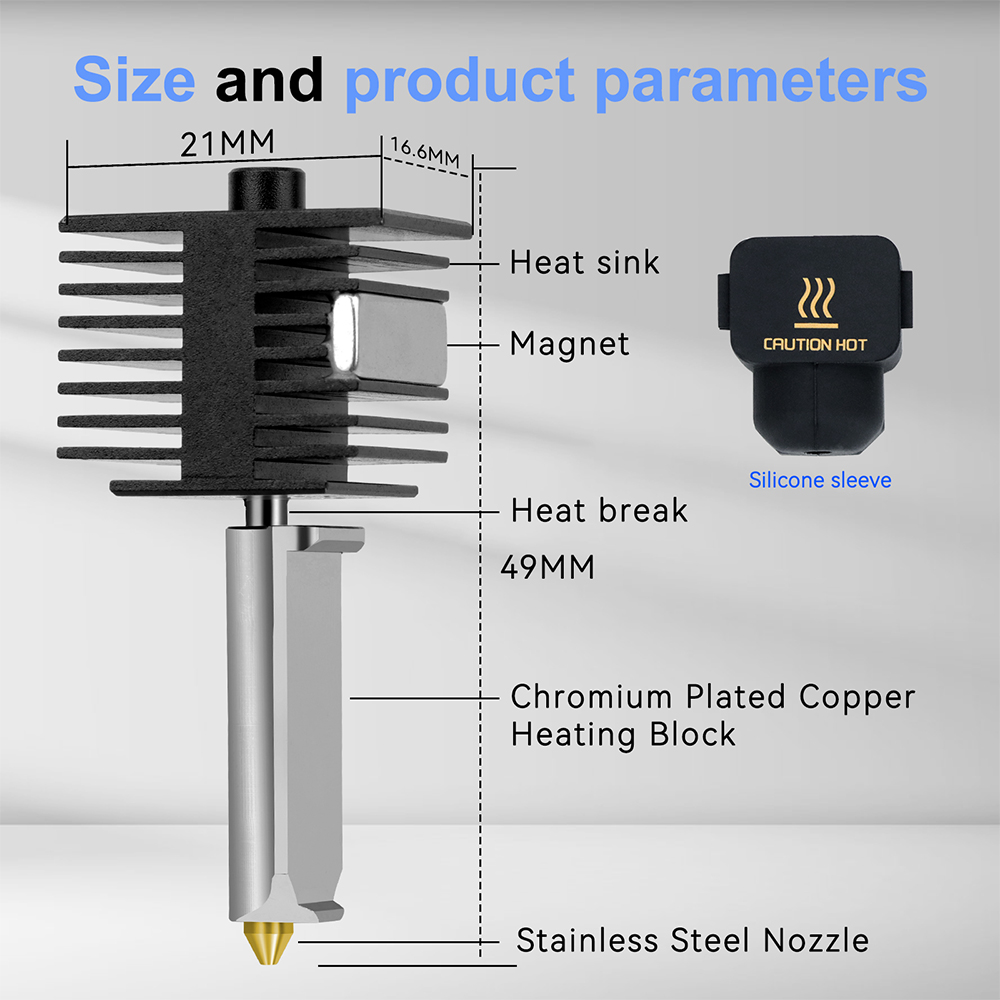 Bambu Lab A1/A1 Mini용 핫엔드 키트 0 - 3D Printing Gold 리뷰 및 가격