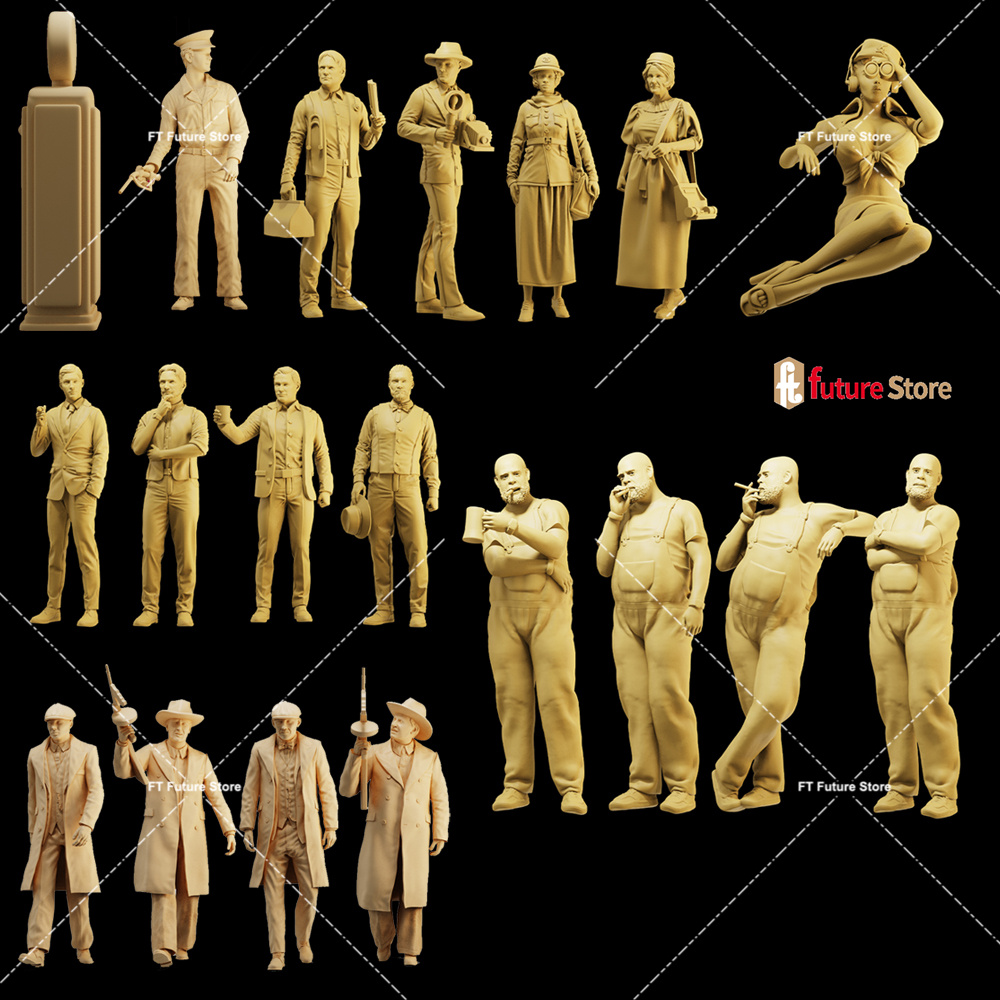 3D 프린트 1/64 1/43 1/35 영국 스타일 남 - 3D Printing Construction 리뷰 및 가격
