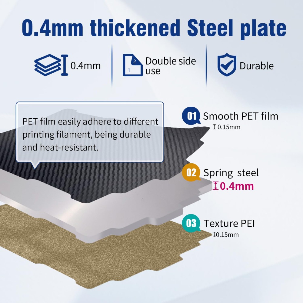 X-Maker 3D 프린터용 PET+PEI 빌드 플레이 - 3D Printer Bed Spring 리뷰 및 가격