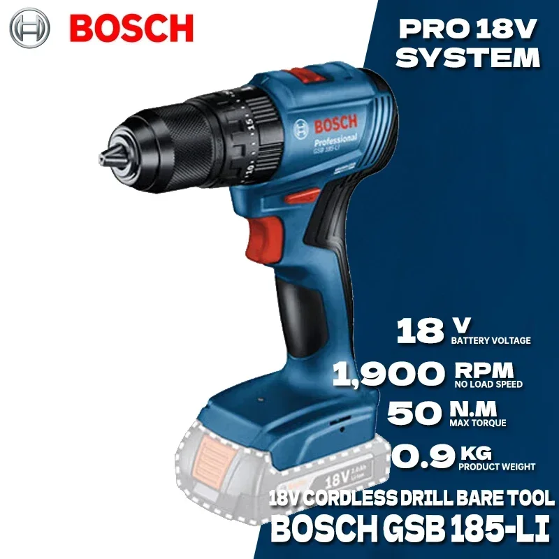 BOSCH GSB 185-LI 브러시리스 무선 임팩트  - Bosch Drill Gsb 18V 리뷰 및 가격