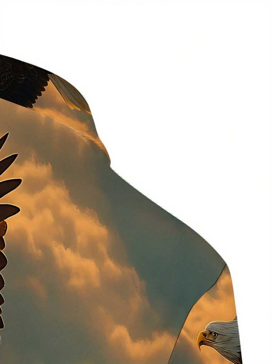 Soaring Eagle 3D 프린트 남성 캐주얼 반소 - 3D Printing Eagle 리뷰 및 가격