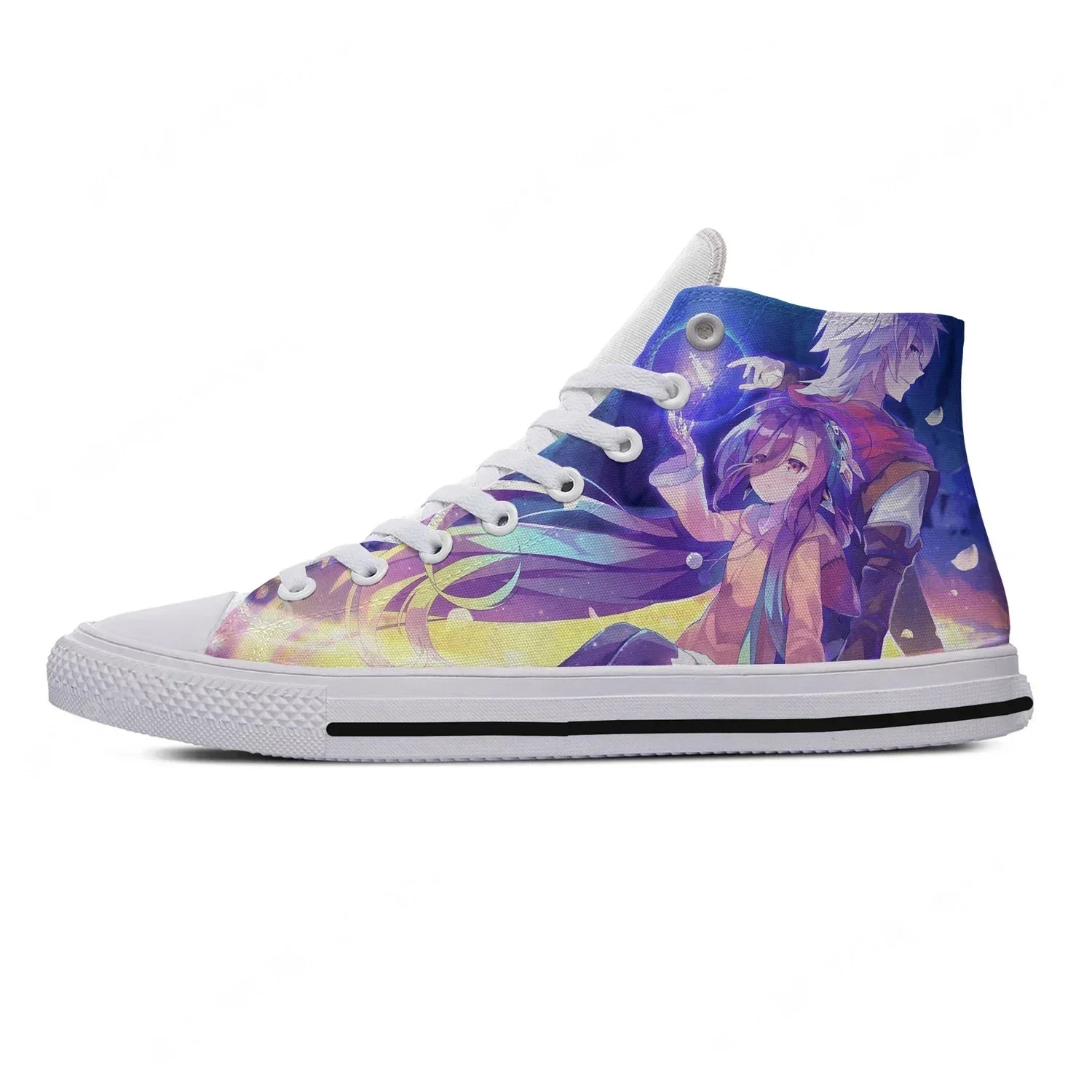 Anime NO GAME NO LIFE 하이 탑 스니커 - 3D Printing Games Free 리뷰 및 가격