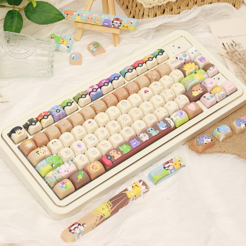 애니메이션 포켓몬 키캡 MOA 높이 131 키/세트 승 - 3D Printing Keyboard 리뷰 및 가격