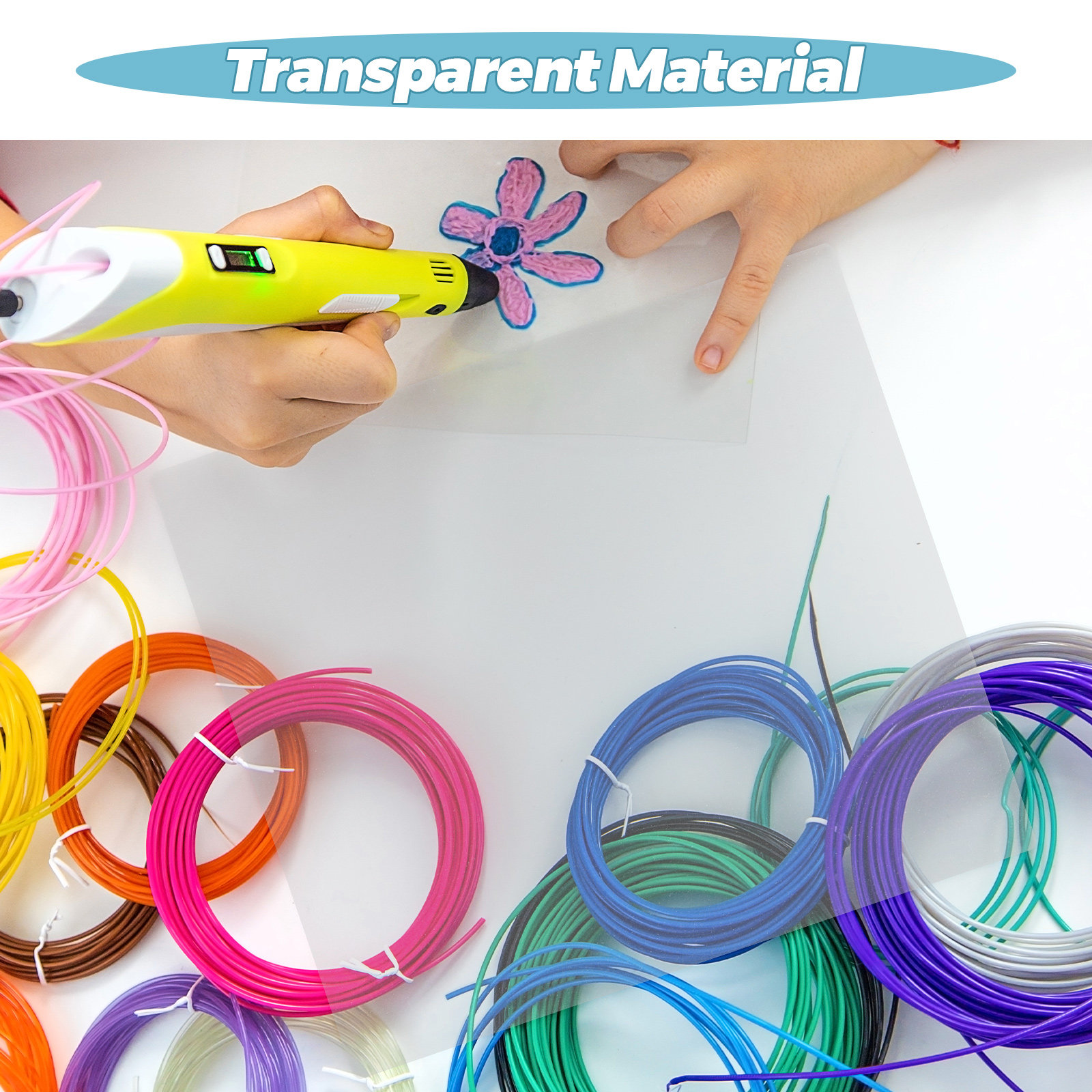 10개 투명 PVC 3D 프린팅 펜 트레이싱 보드 세트 - 3D Printing Pen For Adults 리뷰 및 가격