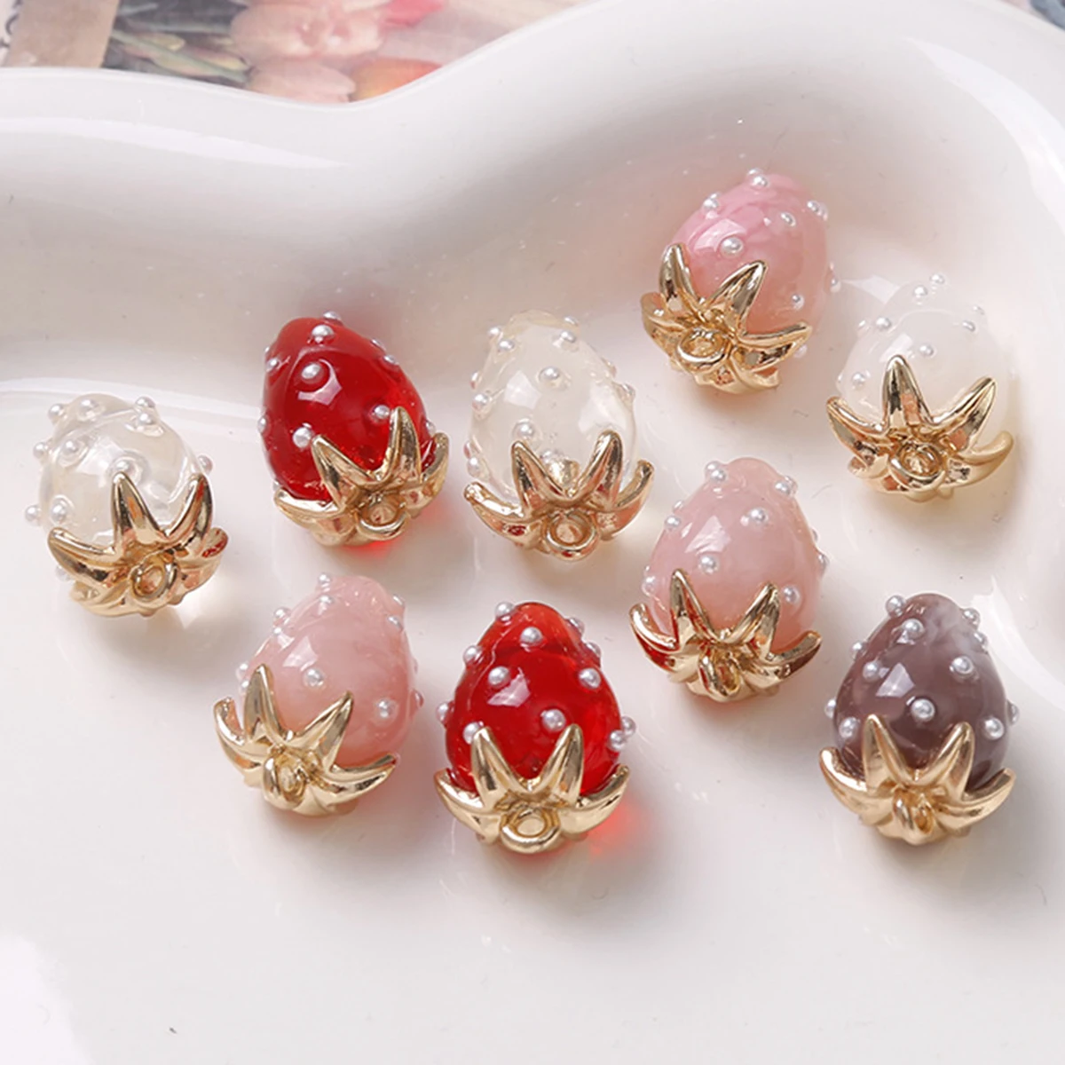 2Pcs 컬러 인쇄 3D 만화 딸기 모양 아크릴 수제  - 3D Printing Ultem 리뷰 및 가격